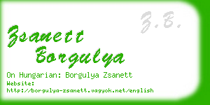 zsanett borgulya business card